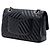 Chanel Black Medium Classic Chevron Lambskin Double Flap Nero - vista 2