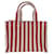 Céline Borsa Cabas Thais Small di Celine Marrone Bianco Rosso - vista 3