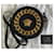 Versace runde Crossbody-Tasche aus schwarzem Leder mit Medusa-Kette  - Ansicht 10