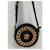 Versace runde Crossbody-Tasche aus schwarzem Leder mit Medusa-Kette  - Ansicht 2