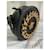 Versace runde Crossbody-Tasche aus schwarzem Leder mit Medusa-Kette  - Ansicht 6