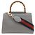 Borsa Gucci Nymphaea Bamboo Marrone Bianco sporco