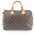 Louis Vuitton Monogram Speedy 30 Mini Boston Handtasche Dunkelbraun - Ansicht 3