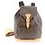 Zaino Louis Vuitton Monogram Montsouris GM in pelle Marrone