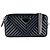 Borsa a tracolla in pelle nera Prada Nero