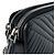 Borsa a tracolla in pelle nera Prada Nero - vista 7