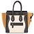 Céline Borsa Tote Celine Luggage Micro Shopper Nero Bianco Beige