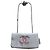 Borsa a tracolla Chanel in vernice rosa e bianca Bianco
