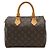 Borsa Louis Vuitton Monogram Speedy 25 Marrone - vista 2