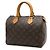 Borsa Louis Vuitton Monogram Speedy 25 Marrone - vista 3