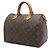 Borsa Louis Vuitton Monogram Speedy 30 Marrone - vista 3