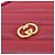 Borsa a tracolla in pelle rossa Gucci Rosso - vista 5