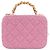 Borsa in tweed rosa Chanel AS3318 - vista 2