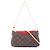 Clutch 2-Way Louis Vuitton Pallas Marrone Rosso Fuschia