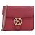 Borsa a tracolla in pelle rossa Gucci Rosso