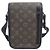 Borsa a tracolla Louis Vuitton Monogram Macassar Archie Messenger PM M46442 Marrone Nero - vista 2