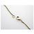 NUOVO COLLANA CON PENDENTE CUORE CHANEL ABC964 LOGO CC STRASS ORO D'oro - vista 6