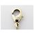NUOVO COLLANA CON PENDENTE CUORE CHANEL ABC964 LOGO CC STRASS ORO D'oro - vista 7