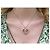 NUOVO COLLANA CON PENDENTE CUORE CHANEL ABC964 LOGO CC STRASS ORO D'oro - vista 9