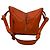 Piccola borsa a tracolla Hammock Loewe in pelle di vitello arancione