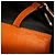 Piccola borsa a tracolla Hammock Loewe in pelle di vitello arancione - vista 11