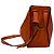 Piccola borsa a tracolla Hammock Loewe in pelle di vitello arancione - vista 2