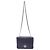 Borsa a tracolla Tory Burch Mercer in pelle blu navy - vista 7