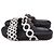 Sandali slide traforati Sophia Webster in pelle bianco e nero - vista 5
