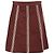 Mini saia evasê listrada Sandro em viscose bordô Vermelho Bordeaux