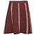 Mini saia evasê listrada Sandro em viscose bordô Vermelho Bordeaux - vista 3