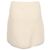 Mini saia Ba&Sh com detalhe em pele de lã de alpaca creme Branco Cru - vista 3
