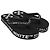 Off White Chinelos Off-White Logo Typographic em borracha preta Preto - vista 2