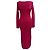 Ganni Midi-Kleid aus melierter Rippstrickware in Pink Rayon