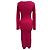 Ganni Midi-Kleid aus melierter Rippstrickware in Pink Rayon - Ansicht 3
