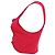 Maje Top corto de punto corset Aje Parfum en viscosa roja - vista 2