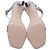 Sandali con cinturino alla caviglia Square Nudist Stuart Weitzman in pelle argento Metallico - vista 7