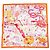 Carré Hermès Splash Park 90 cm in seta - Arancione Rosa Bianco Rosso Blu Giallo