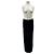 Autre Marque Gonna lunga nera in viscosa THE FRANKIE SHOP Nero