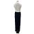 Autre Marque Gonna lunga nera in viscosa THE FRANKIE SHOP Nero - vista 2