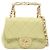 Chanel Mini Matelassé Lammfell Handtasche Grün