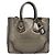 Prada Braided Handle Open Tote Vitello Daino Medium Golden