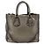 Prada Braided Handle Open Tote Vitello Daino Medium Golden - view 2
