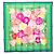 Hermès Hermes Carre 90 ROSERAIE Rose Garden Sciarpa Multicolore Verde