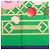 Hermès Hermes Carre 90 ROSERAIE Rose Garden Sciarpa Multicolore Verde - vista 6