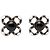 Orecchini a clip con motivo floreale Chanel Nero Argento