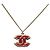 Collana Chanel Vintage Coco Mark Rosso D'oro - vista 2