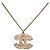 Collana Chanel Vintage Coco Mark Rosso D'oro - vista 3