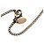 Collana Chanel Vintage Coco Mark Rosso D'oro - vista 5