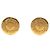 Timeless Orecchini Chanel Vintage Logo Clip D'oro