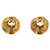 Timeless Orecchini Chanel Vintage Logo Clip D'oro - vista 2